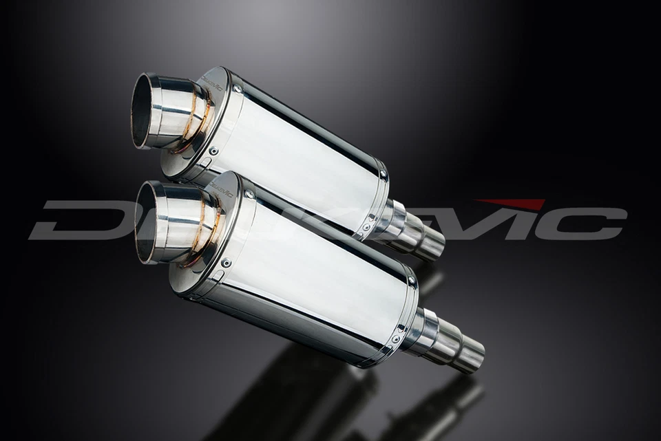 Triumph Speed Triple 1050 2011-14 一脚蹬 9 英寸椭圆形不锈钢排气消声器套件 — 第 3/4 张图片