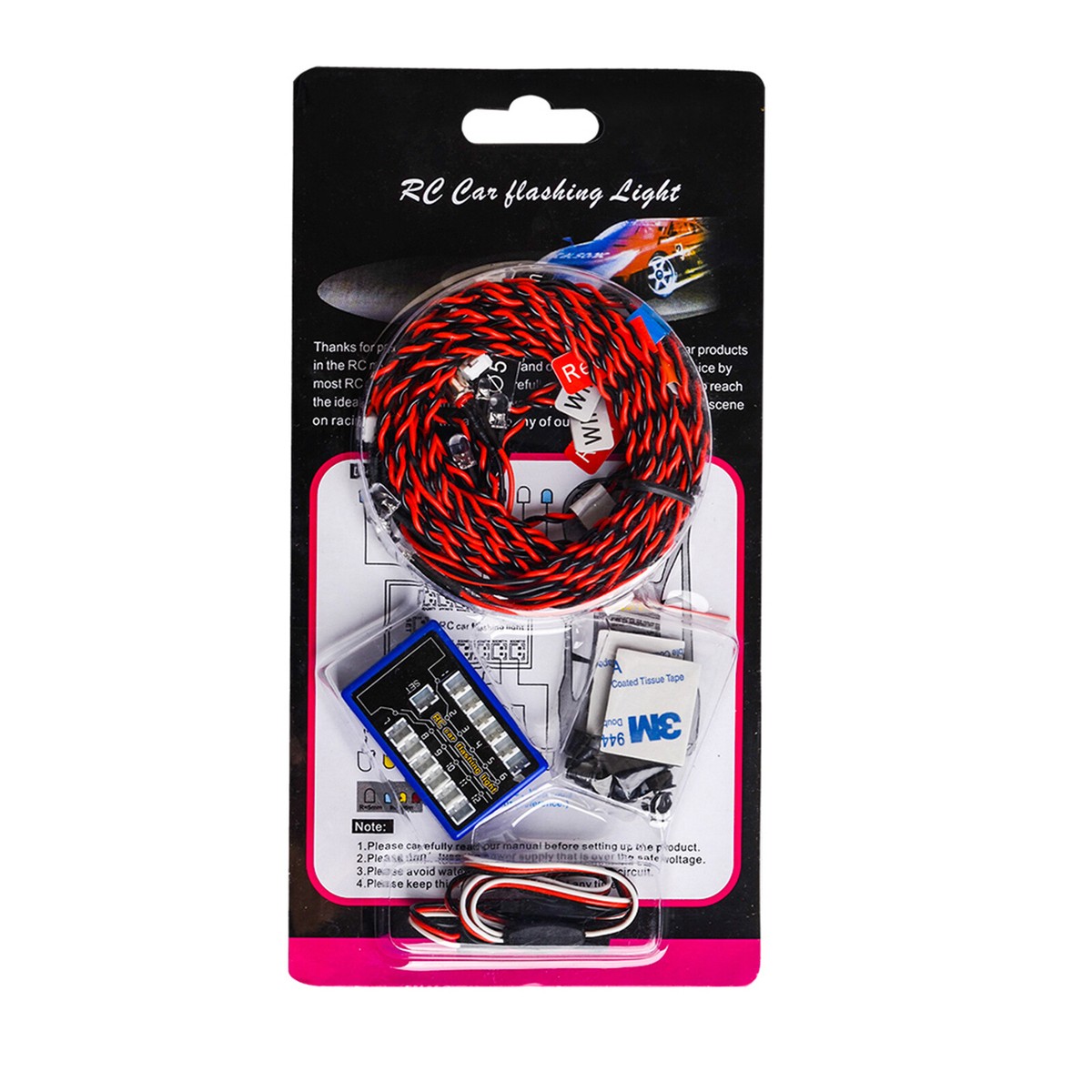 12 LED-Blinklicht-Kit für 1/10 1/8 HSP CC01 4WD Axial SCX10 RC Auto Teile
