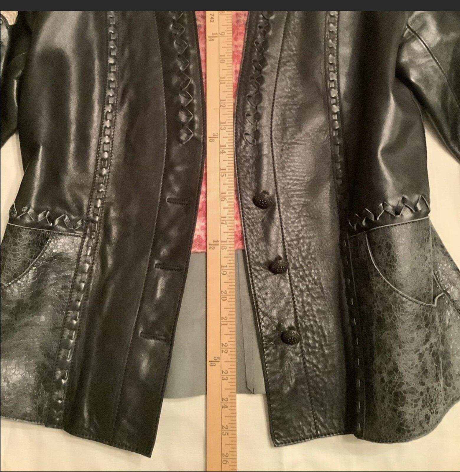 Lamb Skin Jacket with Real Python  Skin Inlays Si… - image 12