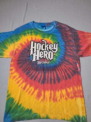 Hockey Hero Lake Placid Tie Dye T Shirt Medium 1980 Olympics