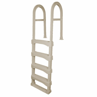 VinylWorks SLD Snap-Lock Resin Swimming Above Ground In-Pool Ladder - Taupe