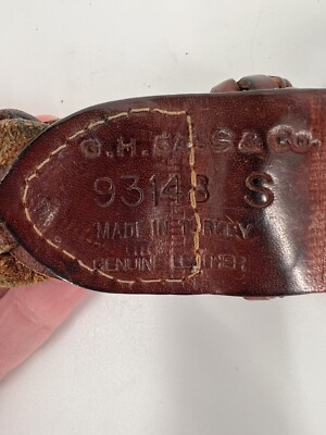 GH Bass Womens Braided Genuine Leather Belt Cognac Brown Woven Buckle Large 9674 G.H. Bass & Co. | Accessories | Gh Bass Ladies Braided  main image 2