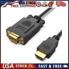 BENFEI HDMI to VGA 6 Feet Cable Uni-Directional HDMI to VGA Cable Male to Male 2
