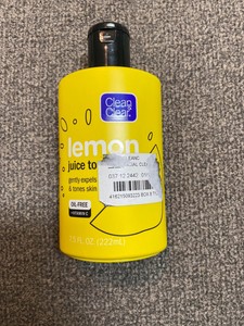 clean and clear lemon toner