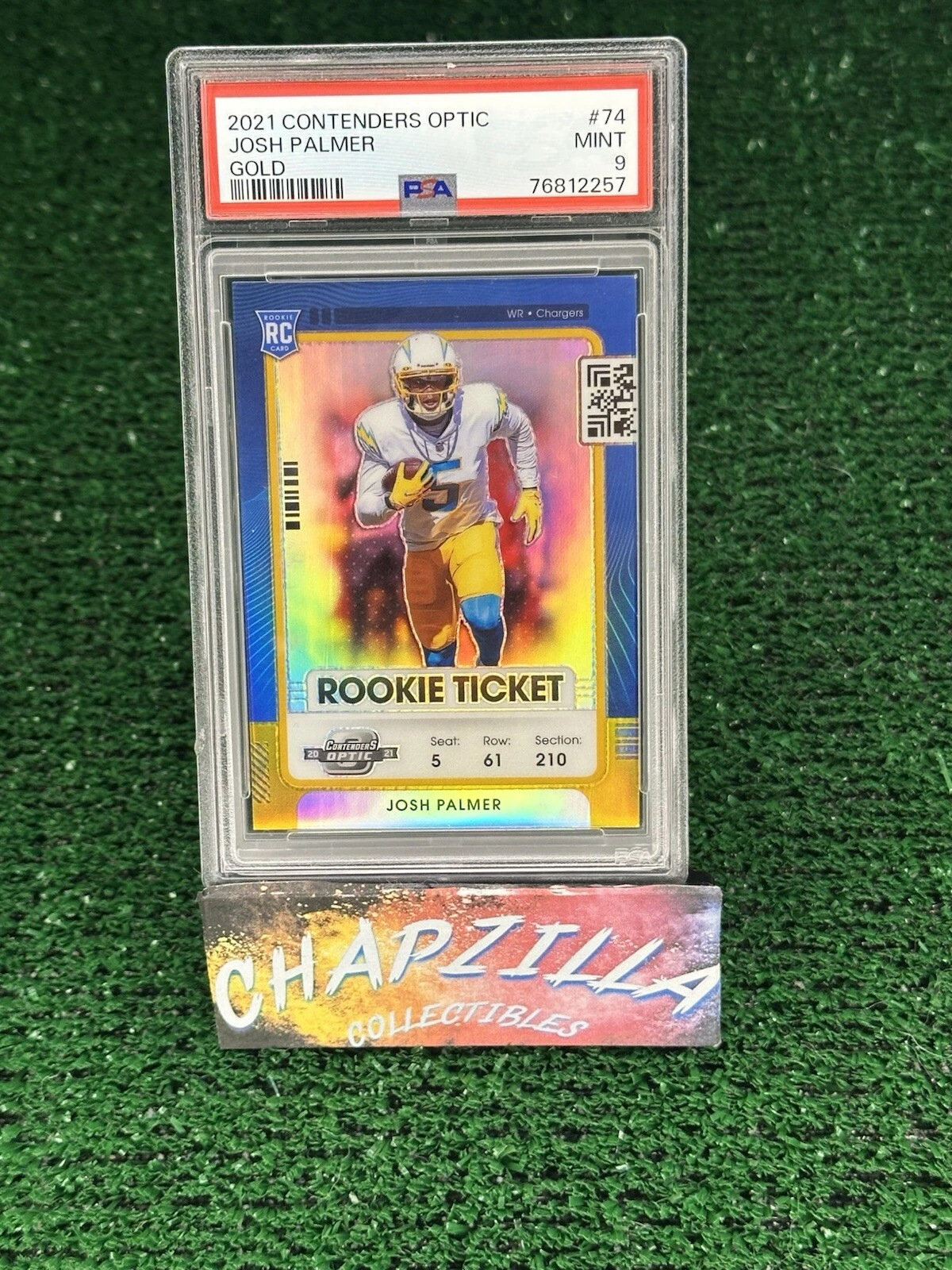 Josh Palmer Panini Contenders Optic #74 Gold