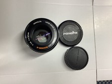 Minolta MD Rokkor-X 50mm f/1.4 Manual Focus Camera Lens w/Caps