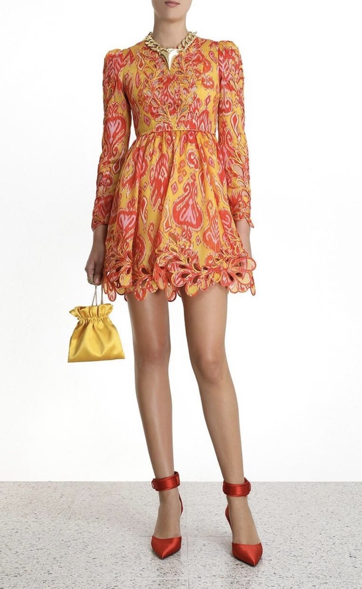 【Zimmermann】ユーティリティ ドット ショートドレス Zimmermann Brightside Rouleaux Mini Dress -Brand New- MSRP