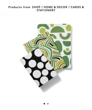 Limited Edition Tabitha Brown x Target Avocado Soft cover journals Set of 3 pack