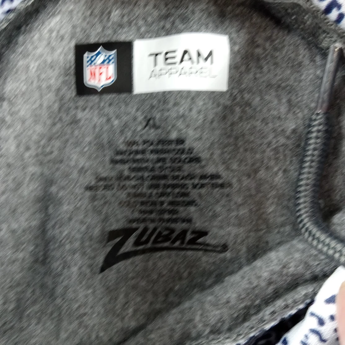 VETEMENTS Felpa con cappuccio Dallas Cowboys uomo XL grigio Heather Spellout pile NFL abbigliamento squadra