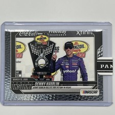 2026 Panini Instant #15 Denny Hamlin Metallic #/5