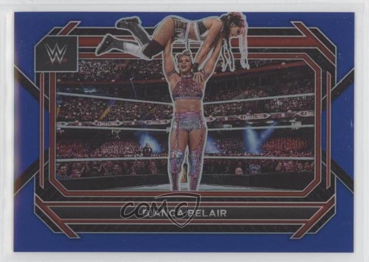 2023 Panini Prizm WWE Blue Prizm 106/199 Bianca Belair #28 3pu