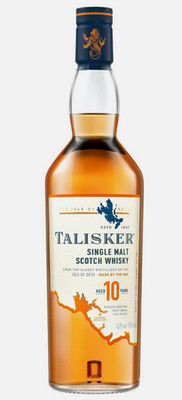 Talisker 10 Years Single Malt Scotch Whisky / 45,8 % vol. / 0,7 Liter-Flasche