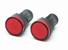 L22 ATI Red LED Pilot Panel Indicator Light 22mm 12V DC   (Pack of 2)