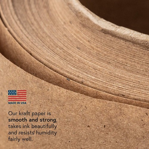 Hágalo usted mismo Crew 150' rollo de papel kraft marrón para envolver regalos y manualidades - Imagen 6 de 8