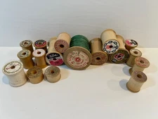 Wooden Thread Smaller Wood Spool Lot : American Thread, Talon, J&P, Belding