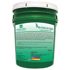 Renewable Lubricants 83084 5 Gal, Pail, Vegetable Oil, Yellow