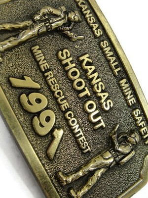 1991 Kansas Shoot Out Mine Rescue Contest Commemorative Plaque