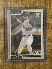 2026 Topps Series 1 Sean Burke Wood Parallel /25 SSP Chicago White Sox #137