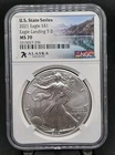 2021 (T2) 1oz .999 American Silver Eagle | NGC MS70 | U.S. State Series (Alaska)