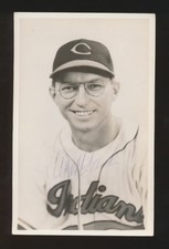 1948-1951 Cleveland Indians Postcards -MEL HARDER *Autographed* d.2002