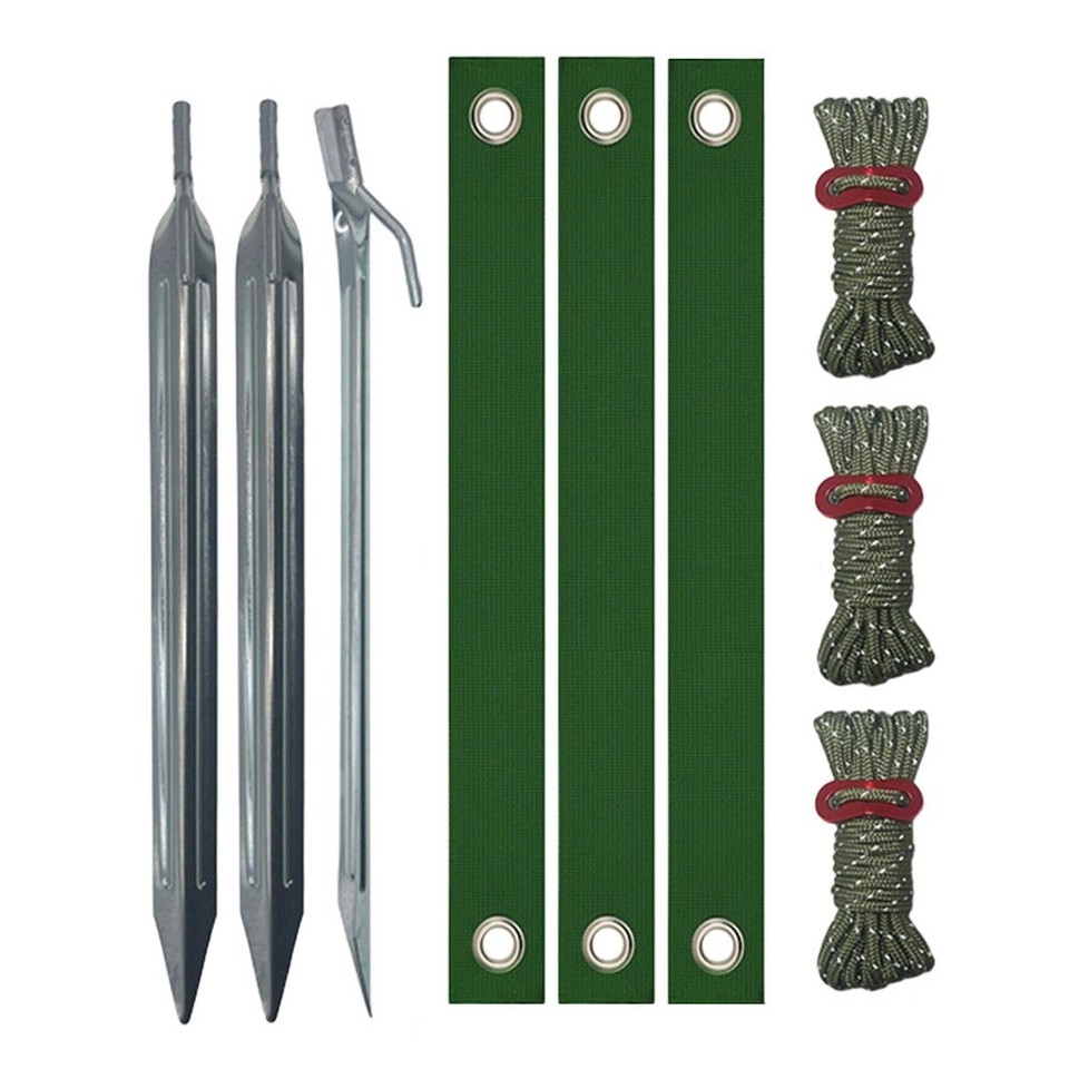 9pcs Tree Support Strap Kit for Wind Protection Heavy Duty with Ground ...