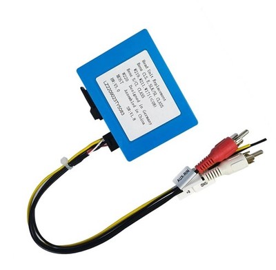 MOST V3.0 Optical Fiber Decoder Box AUX Port MOST Bus w/ RCA Audio Harness