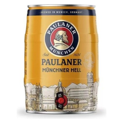 Paulaner Original Münchner Hell Partyfass Helles Bier spritzig-mild DOSE1x5l