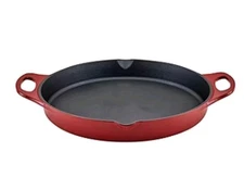 Rachael Ray Nitro Cast Iron Skillet with Side Handles, 14 inch, RED /BRAND NEW 