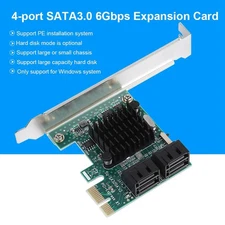SATA 3.0 Expansion Card 4-Port PCIE to SATA 3.0 Expansion Controller Card Adapte