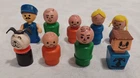 VINTAGE FISHER PRICE LITTLE PEOPLE MIXED LOT OF 9 WOOD/PLASTIC