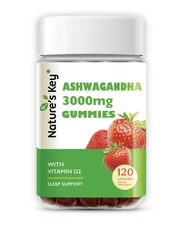 Nature's Key Ashwagandha Gummies High Potency Ashwagandha Root Extract with V...