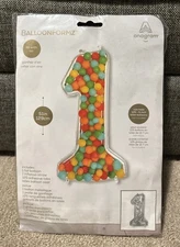Extra Large 51" Anagram Foil Balloon Formz Number 1 New Sealed