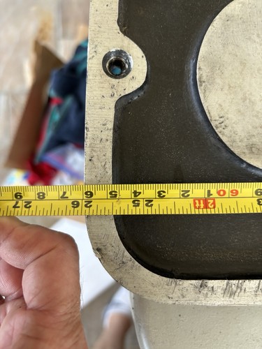 Letrero de placa cruzada grande vintage de aluminio fundido - Imagen 8 de 9