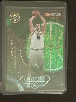 2025-26 Topps NBA Hoops Nikola Jokic Hoopers Glitter Nuggets 15/75 Jersey # Rare