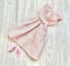 Barbie Campus Belle Pink Cotton Pak Dress 1962-63 Vintage With Shoes