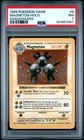 1999 POKEMON BASE SET SHADOWLESS #9 MAGNETON-HOLO PSA 7