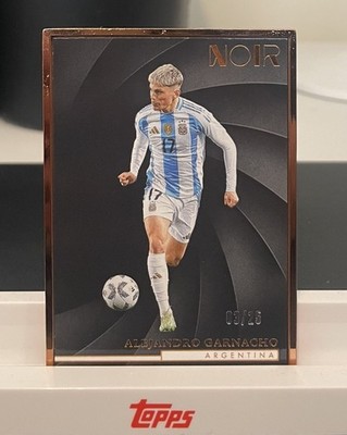 Panini Noir 2024/2025 | Alejandro Garnacho | Argentina | Bronze Border | 03/25