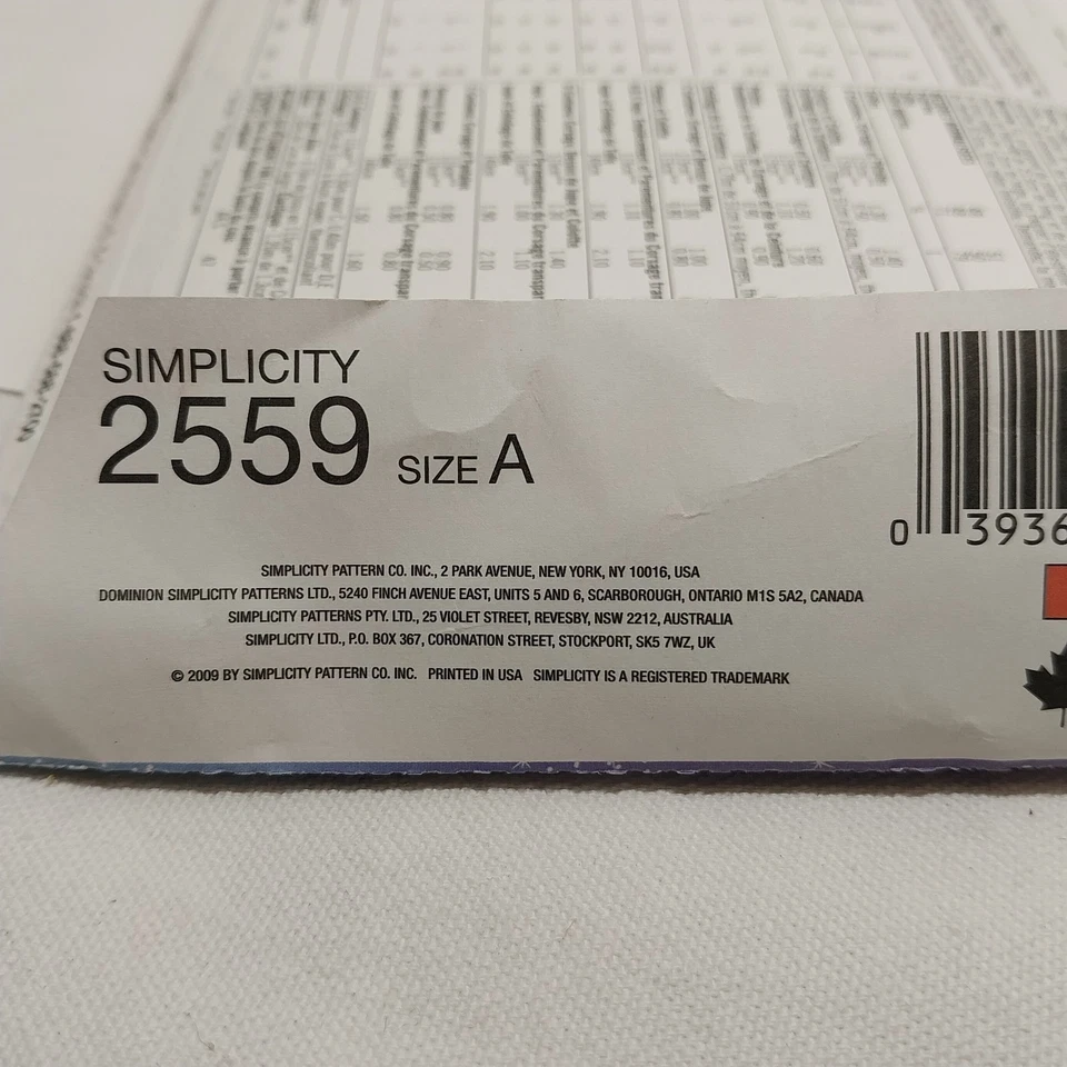 Simplicity 2559 Disney Fairies Pattern Size A 1/2, 1, 2, 3, 4 Halloween Costume - Image 3 of 4