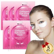Skin Solution Collagen Eye Zone Mask 5 PACKS(150 Sheets) Under-Eye Patches Pads