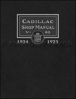 1924-1925 Cadillac Werkstatt-Handbuch V-63 Reparatur Service Buch
