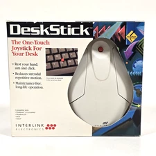 VINTAGE INTERLINK DESKSTICK MOUSE THINKPAD NUB JOYSTICK 1995 IN BOX RARE 90's