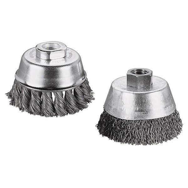 Wolfcraft Wire Cup Brush Stainless Steel Twisted ø 65mm