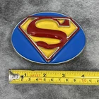 Superman DC Comics Collectable Metal Belt Buckle. 10x8cm Metal & Enamel