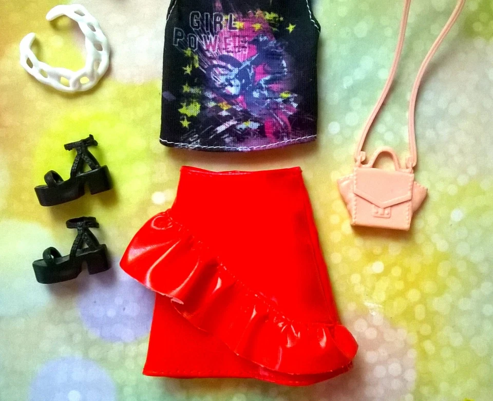 Ropa, accesorios y zapatos para muñeca Barbie Fashionistas Mattel #B *HTF*2 Foto 3 de 3