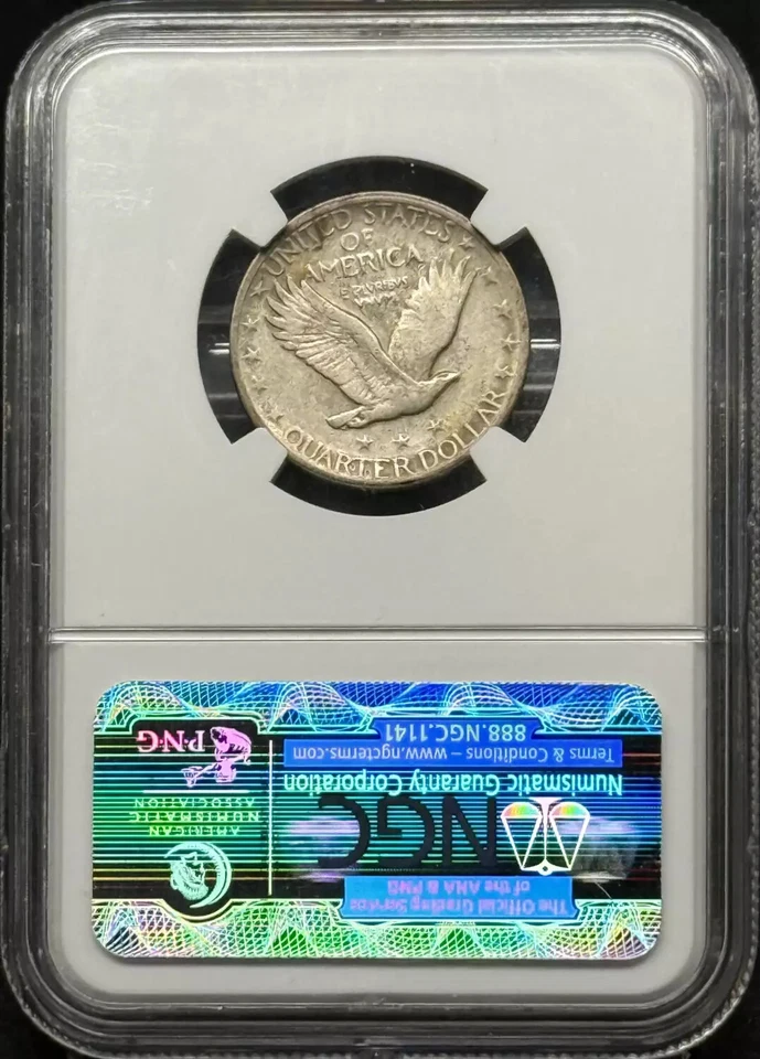 1917-D Standing Liberty Quarter NGC VF-20 - Image 2 of 2