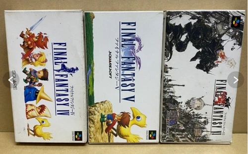 Nintendo Super Famicom Final Fantasy IV V VI set FF 4 5 6 Japan SFC SNES w/box