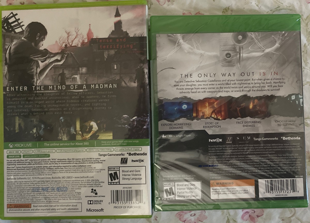 The Evil Within “Psychobreak” & Evil Within 2 (Xbox 360, Xbox One, XSX, BC)  NEW