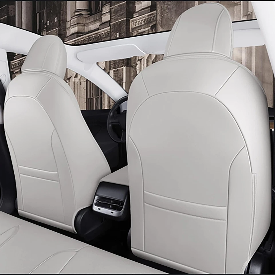 2020-2024 Tesla Model Y Seat Cover Custom Fit for 5 Seat - Synthetic Leather - Image 2 of 4