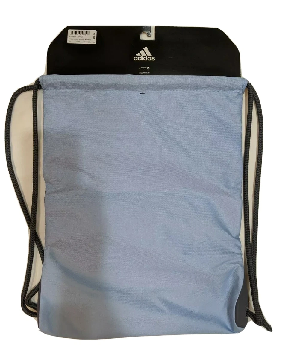 Adidas Alliance II Sackpack Backpack White Jersey Glow Blue Onix 5148513