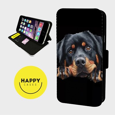SWEET ROTTWEILER DOG - Kunstleder Flip Handyhülle - iPhone/Samsung